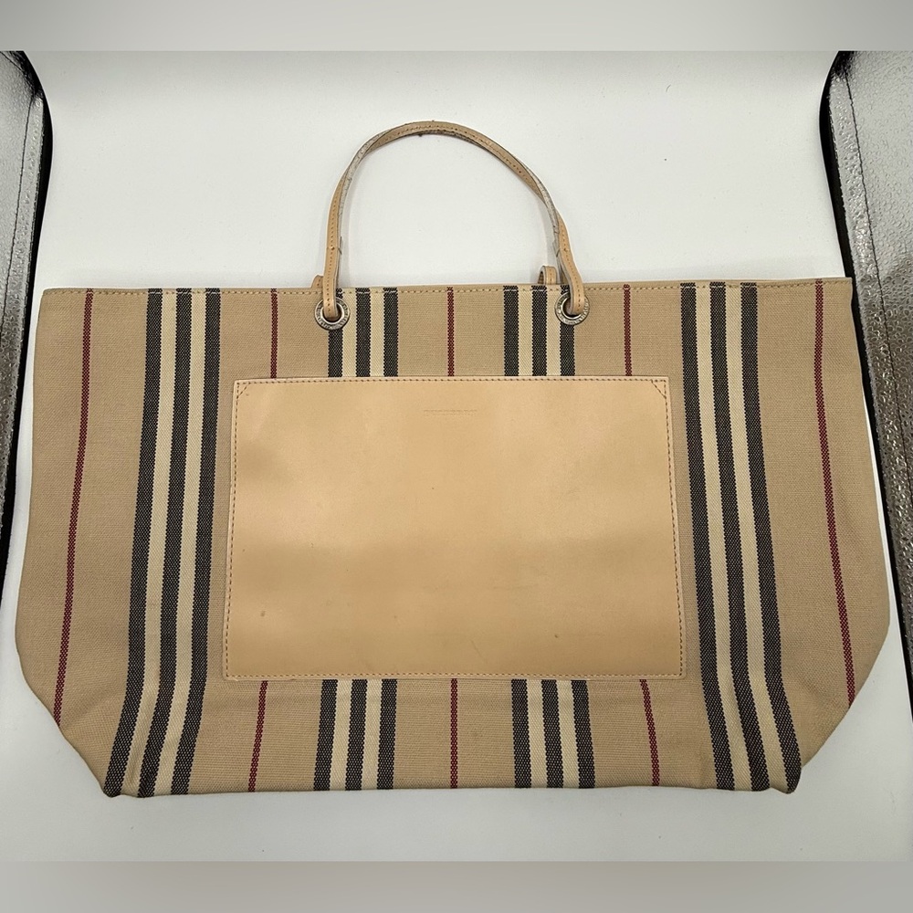 Burberry Nova Check Canvas Tote Bag